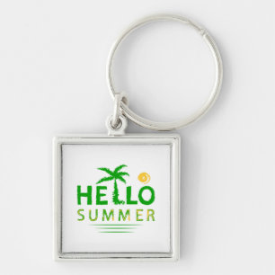 Hello Summer Key Ring