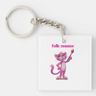 Hello summer  key ring