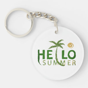 Hello Summer Key Ring