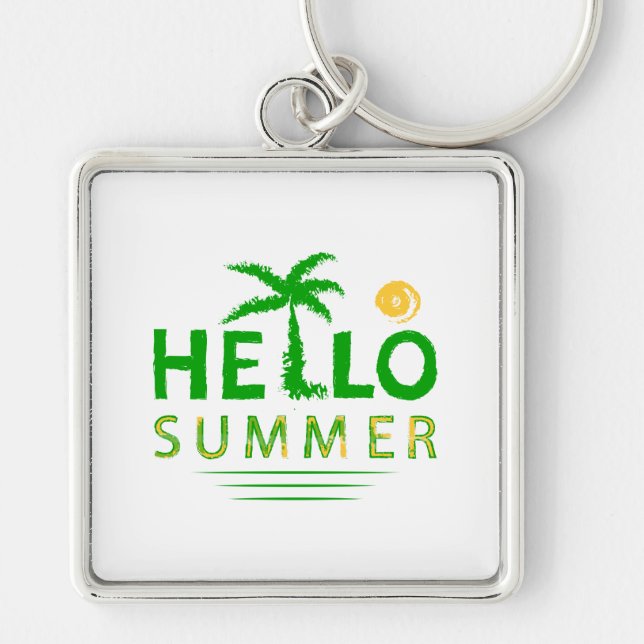 Hello Summer Key Ring (Front)