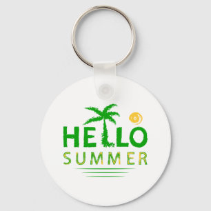 Hello Summer Key Ring