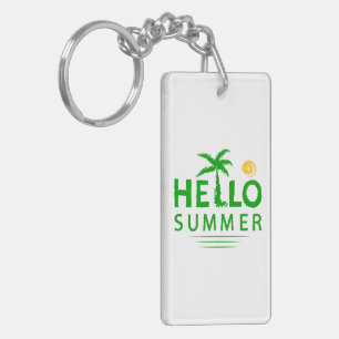 Hello Summer Key Ring