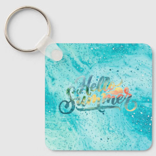Hello Summer Key Ring