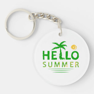 Hello Summer Key Ring