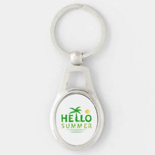 Hello Summer Key Ring