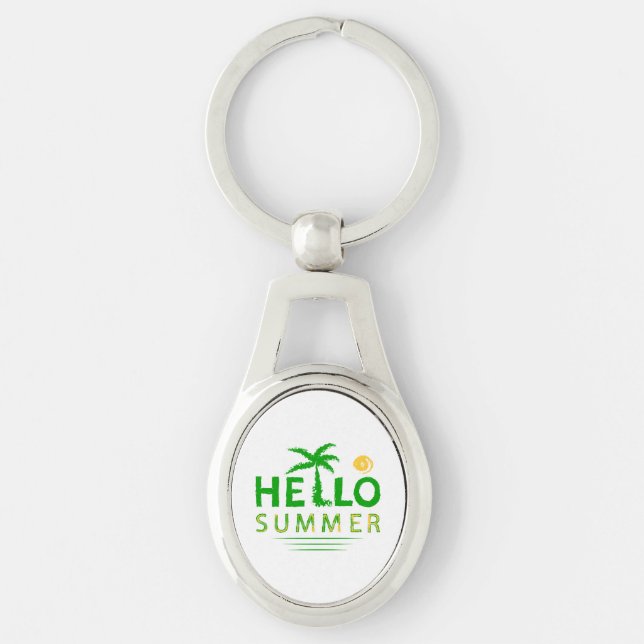 Hello Summer Key Ring (Front)