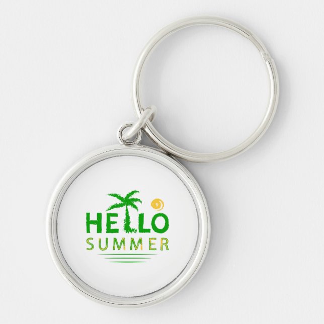 Hello Summer Key Ring (Front)