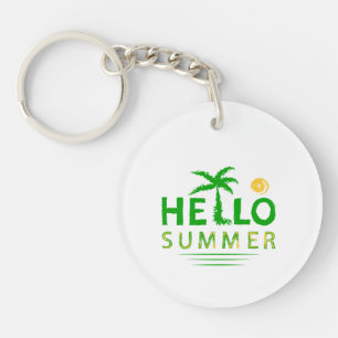 Hello Summer Key Ring