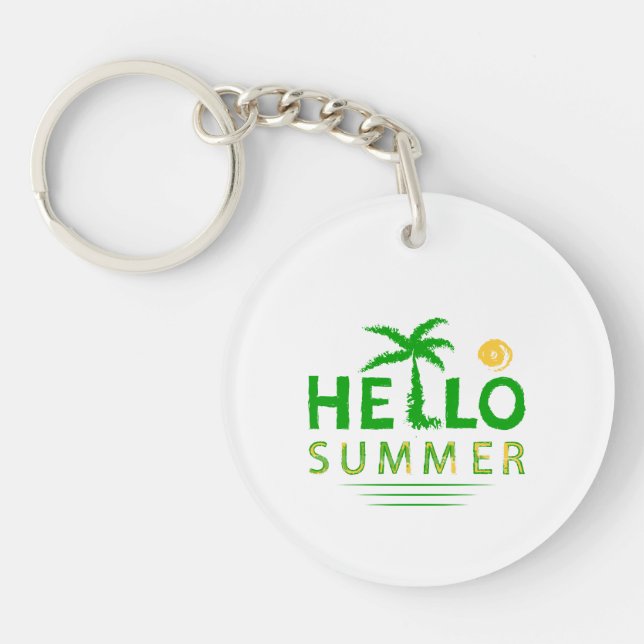 Hello Summer Key Ring (Front)