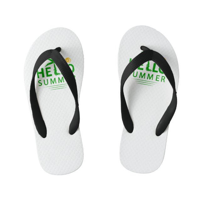 Hello Summer Kid's Flip Flops (Footbed)