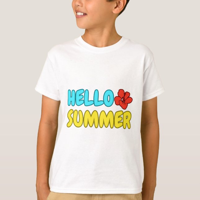 Hello Summer Kids T-Shirt (Front)