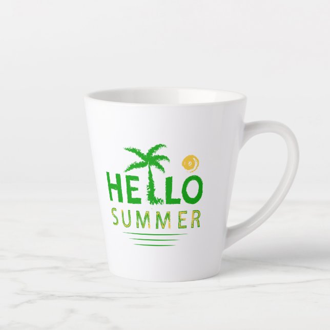 Hello Summer Latte Mug (Right)