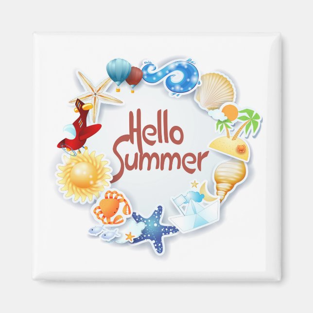 Hello Summer Magnet (Front)