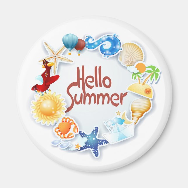 Hello Summer Magnet (Front)