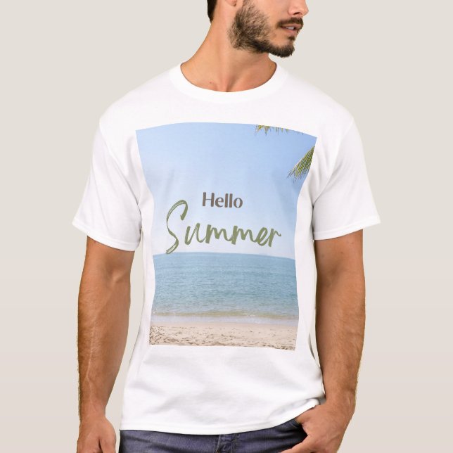 Hello Summer Men's T-Shirt (Front)