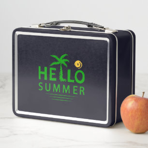 Hello Summer Metal Lunch Box