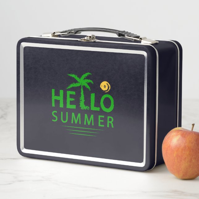 Hello Summer Metal Lunch Box (In Situ)