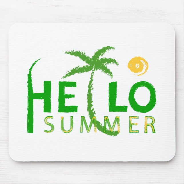 Hello Summer Mouse Mat (Front)