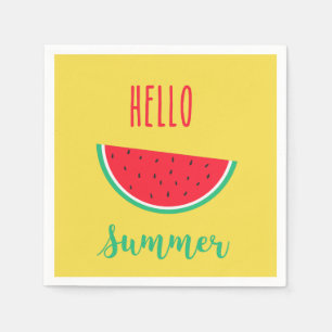 Hello Summer napkins - Watermelon