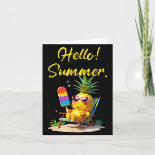 Hello Summer ne Eating psicle Card