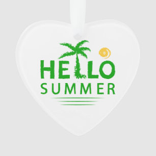 Hello Summer Ornament