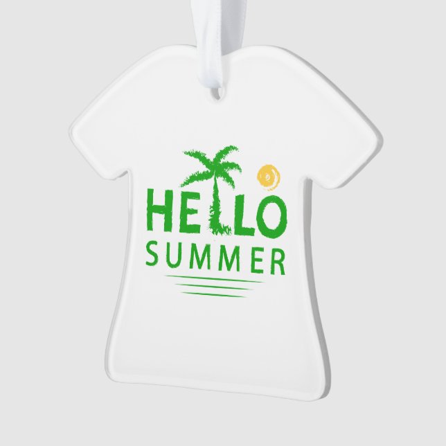 Hello Summer Ornament (Front)