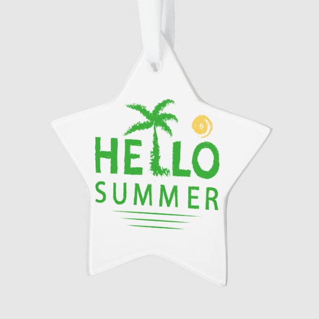 Hello Summer Ornament (Front)