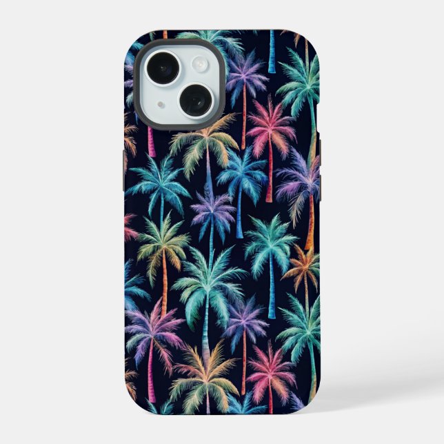 Hello Summer Palms iPhone 15 Case (Back)