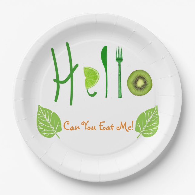 Hello Summer Paper Plates (Front)