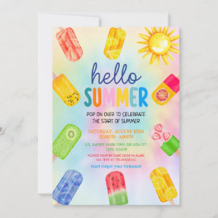 hello summer Party Invitation