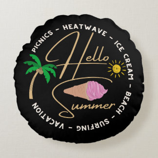 hello summer pillow