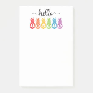 Hello Summer Pineapple Post-it Notes