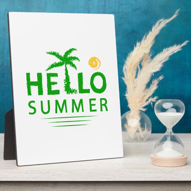 Hello Summer Plaque (Side)