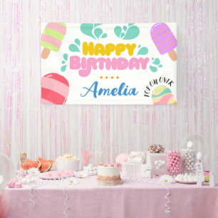Hello Summer! Pool Party Invitation Banner