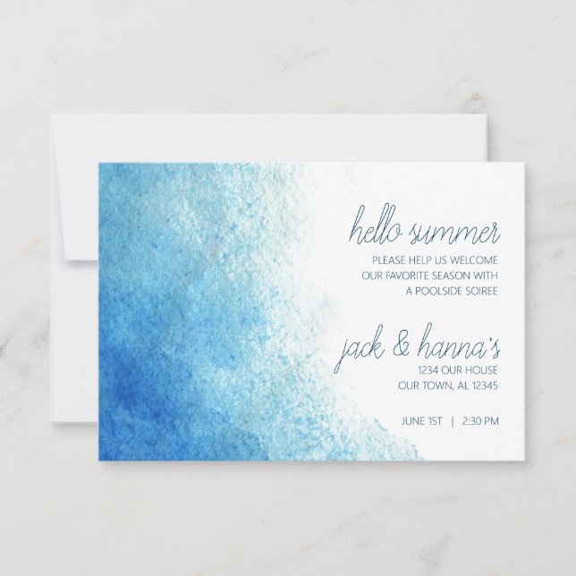 Hello Summer - Poolside Soiree (Front)