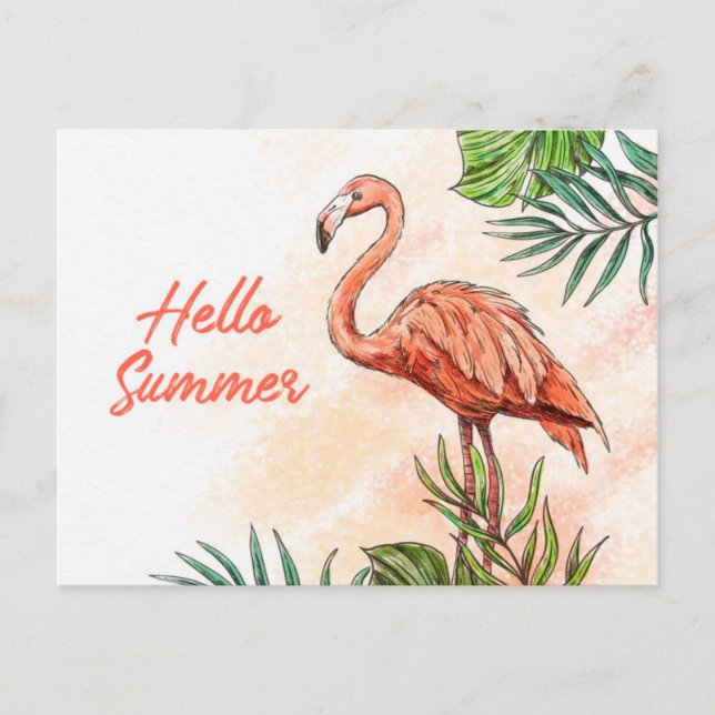 Hello summer postcard (Front)