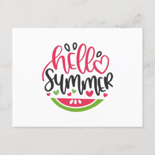 Hello summer postcard