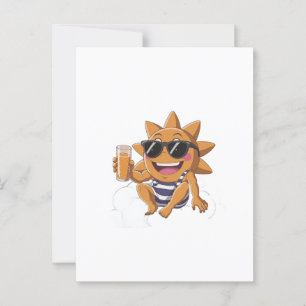 Hello summer postcard