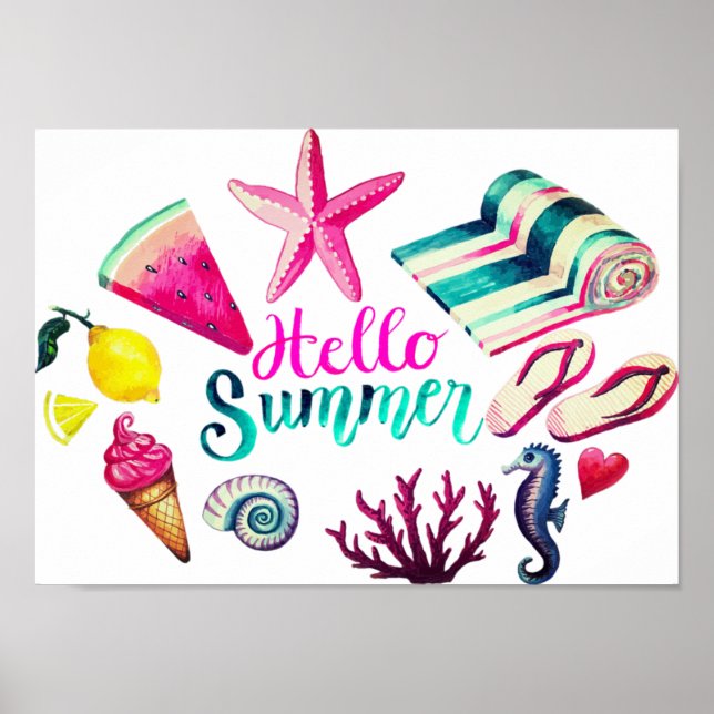 Hello Summer Poster (Front)