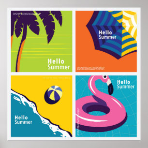 Hello summer poster