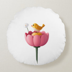 Hello summer round cushion