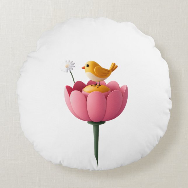 Hello summer  round cushion (Front)