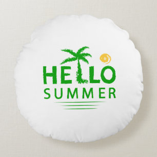 Hello Summer Round Cushion