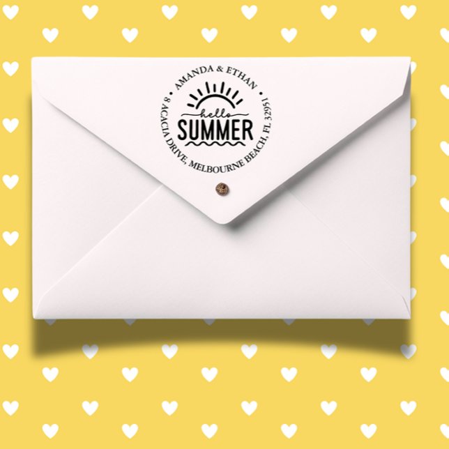 Hello Summer Self-inking Stamp (Capture the spirit of summer with self-inking stamp)