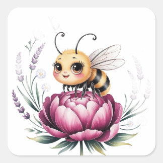 Hello summer  square sticker