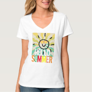 Hello summer stylish colourful chic womens T- T-Shirt