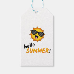 Hello Summer Sun with Sunglasses Gift Tags