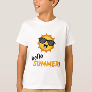 Hello Summer Sun with Sunglasses T-Shirt