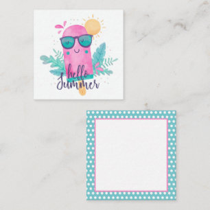 Hello Summer Sunshine and Ice Cream Card