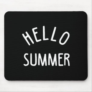 Hello Summer T Funny Summer Vacation Beach Gift Va Mouse Mat